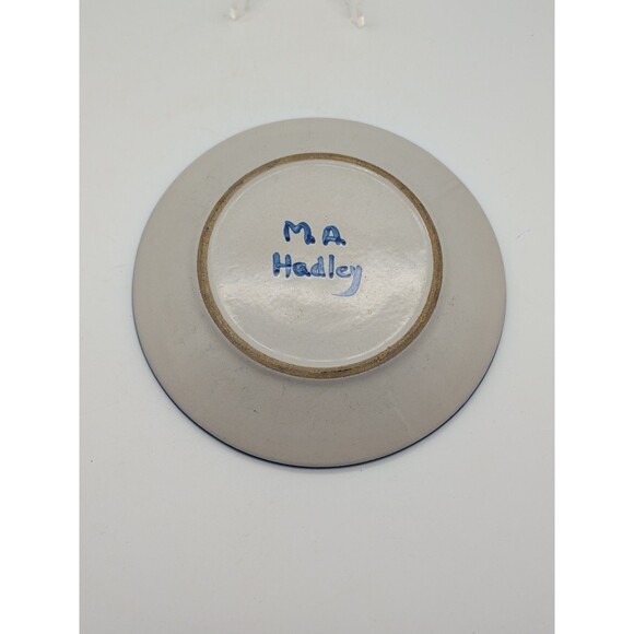 MARY A. HADLEY STUDIO ART POTTERY Kevin HORSE & RIDER LUNCH & SALAD PLATE 9" - Picture 4 of 4